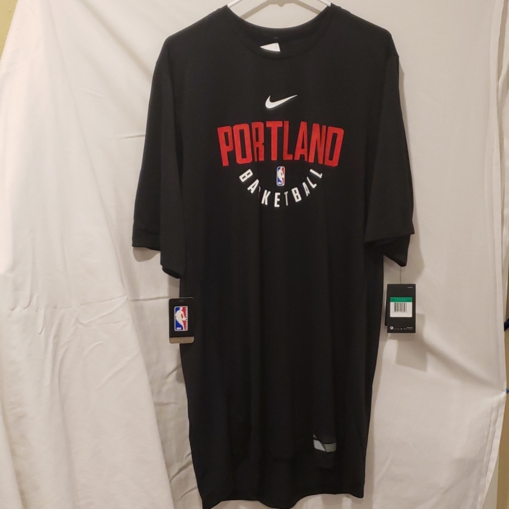 Nike Portland Blazers Shoot Around Shirt Size XLT